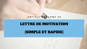 Pour vous aider à rédiger votre lettre de motivation, voici des exemples de lettres de motivation : Modele De Lettre De Motivation Simple Et Rapide