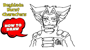 How To Draw Beyblade Burst Characters Step By Step Drawing Tutorial Easy Online Art Tutorials Art Tutorials Drawing