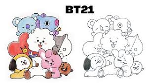 Free shipping on qualified orders. Cara Menggambar Bt21 How To Draw Bt21 Youtube