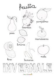 Frutta Invernale Cibo Scuola Dell Infanzia Scuola Fogli Di Lavoro Scuola Materna