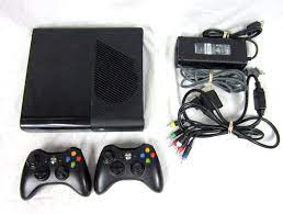 Microsoft Xbox 360 E 1538 Black Video Game System Console Complete 2 Controllers Xbox Xbox 360 Microsoft