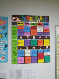 Creative School Time Table Chart Design Bedowntowndaytona Com