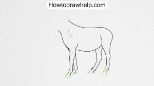 Lightly draw two circles with lines connecting them on the top and bottom. How To Draw A Horse Step By Step For Kids Youtube