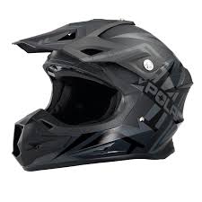 Force Adult Moto Helmet With Removable Mouthpiece Black Matte