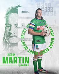 Congratulations to Jordan Martin who will make his NRL debut against the  Storm this Saturday! #WeAreRaiders