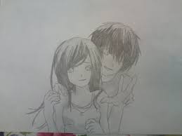 Anime couples drawings in pencil please subscribe and share do good for good things. Hugging Cute Anime Couple Drawings Novocom Top