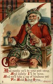Christmas Greetings With Scottish Santa Tartan Christmas Christmas Paintings On Canvas Christmas Paintings