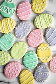 Easter will be here before you know it and along with the spring holiday comes an abundance of easter basket sweets. Easter Egg Sugar Cookies Ahead Of Thyme