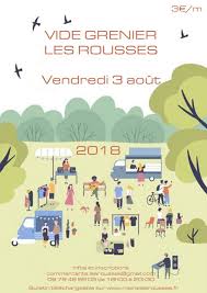 Les Inscriptions Sont Ouvertes Pour Le Vide Grenier Des Rousses Vendredi 3 Aout 2018 Vide Grenier Bulletins Grenier