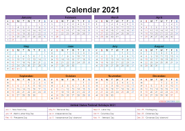 Year 2021 printable yearly and monthly calendars with holidays and observances. Mini Desk Calendar 2021 Free Printable Free Printable 2021 Monthly Calendar With Holidays