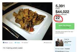 The (overwhelmed) healthcare and (beleaguered) restaurant industries. The Potato Salad Kickstarter Lost Almost 30 000 In Donations Overnight