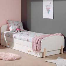 Les lits gigognes se séparent dans une chambre d'enfant. Lit Enfant Une Place Lit Avec Tiroir Lit Lit Blanc