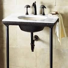 bathroom sink console table