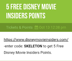 Once in a while, disney will release free codes for. 5 Bonus Points Disneymovieinsiders
