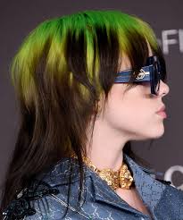 I used the new crazy color uv range in the neon green shade and i can't believe. Billie Eilish Brought Back Green Hair Roots For Grammys
