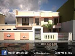 Maison 3d Dakar Senegal Projet R 1 Facade 3d Moderne Maison Architecte Moderne Maison Architecte Maison 3d