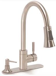 This soap dispenser looks good, fit in our existing space with no issues, and works pretty well. Premier Essen Single Handle Pull Down Kitchen Faucet With Soap Dispenser Brushed Nickel