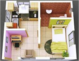 Di dalam rumah akan tercipta kenyamanan, kebahagiaan dan kehangatan. Sketsa Denah Rumah Minimalis 1 Kamar Tidur Small House Interior Design Tiny House Interior Design Small House Interior