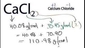 Molar Mass Molecular Weight Of Cacl2 Youtube