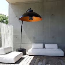 Heatsail Dome Freestanding Electric Patio Heater Floor Lamp In Black Outdoor Heat Lamp Patio Heater Outdoor Heating
