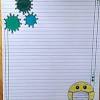 أفكار تزيين دفتر التحضير من الداخل تزيين كشكول التحضير بالفوم بالعربي نتعلم writing paper printable stationery writing paper printable. 1