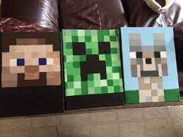 We did not find results for: Diy Minecraft Paintings Cute To Hang At Party Super Easy Just Drew A Grid On The Canvas With A Ruler And Pencil Then Starte Diy Minecraft Minecraft Painting
