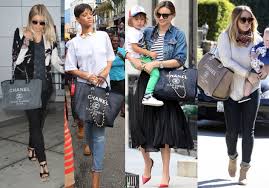Tote Chanel Deauville Inspired Effect Style Shop Chanel Chanel Tote Tote Outfit