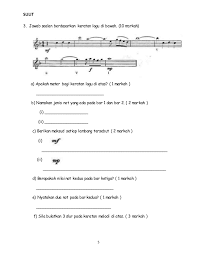 Berikut dikongsikan contoh set soalan peperiksaan akhir tahun bagi mata pelajaran tahun 6. Peperiksaan Akhir Tahun November 2017 Pendidikan Muzik Tahun 6