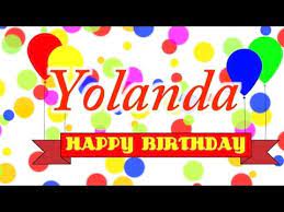 Happy Birthday Yolanda Song Youtube Happy Birthday Wine Happy Birthday To You Birthday Songs