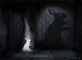 The Shadow Digital Drawing Print Bunny Art Bunny Artwork Art