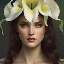 Flower portraits created with AI art tools