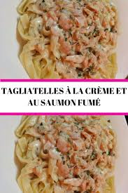 Tagliatelles A La Creme Et Au Saumon Fume En 2020 Tagliatelles Saumon Fume Pates Au Saumon Fume