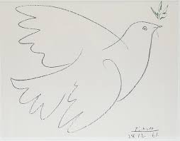 Pablo picasso by rafael luka on prezi. Pablo Picasso Friedenstaube Nach Lithographie Siebdruck Im Druck Signiert Kunst Gemalde Grafik Auctionet