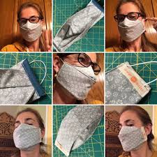A diy fitted face mask with pattern. Free Simple Mask Pattern Orange Dot Quilts