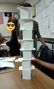 Brian, matt, and darshaun make a 24 tall index card tower to hold a full box of captain crunch using 2 feet of tape and 100 index. Sarah Zimeri On Twitter Our 6th Grade Writers Did An Amazing Job Creating And Writing About Life Lessons Or Truisms From Building An Index Card Tower I Can T Wait To See All