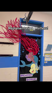 Representation matters & the kiddos love it! Can’t wait to see The Little  Mermaid in theaters!  ##classroomdoordecorideas##blackhistorymonth##bhm##bhmedia##hallebailey##ariel##littlemermaid@@hallebaile...