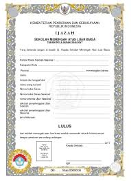Ketika ijazah asli sudah keluar, namun anda sudah memiliki kesibukan lain dan tidak bisa mengambilnya sendiri, maka anda pun bisa memberikan wewenang kepada orang lain terkait pengambilan ijazah tersebut. Ijazah Paket C Ipa 2017