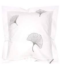 Taille de housse de couette 200 x 200 cm. Parure De Lit 200x200 Cm Percale Pur Coton Ginkgo Bleu 3 Pieces Atlas For Men