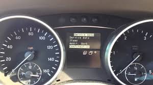 Mercedes Reset Service Indicator Ml320 Youtube