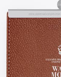 Download Leather Wallet Mockup In Object Mockups On Yellow Images Object Mockups PSD Mockup Templates