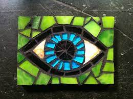 Eye Stained Glass Mosaic By Anne Marie Price Www Annemarieprice Com Mosaic Eye Amp Annemarieprice Mosaic Art Mosaic Art Projects Stained Glass Mosaic