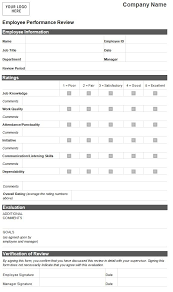Recruitment Forms And Templates Evaluation Employee Employee Evaluation Form Performance Evaluation