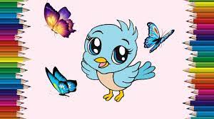 たえ on 女の子 anime art manga art illustration art. How To Draw A Baby Bird Cute And Easy Cartoon Bird Drawing Step By Step