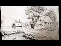 Find this pin and more on dibujo pasó a pasó by ninive ariaknay sodi miranda. How To Draw A Beautiful Scenery With Pencil Very Easy Pencil Shading Youtube