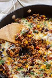 Turkey Taco Quinoa Skillet Thanksgiving Recipes Side Dishes Thanksgiving Recipes Side Dishes Healthy Thanksgiving Food Sides