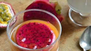 Panna Cotta Coco Coulis Passion Et Fruits Du Dragon Fruits Recettes De Cuisine Recette