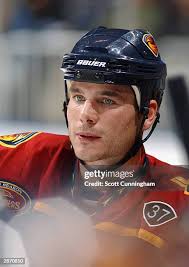 Defenseman Andy Sutton of the Atlanta Thrashers stands