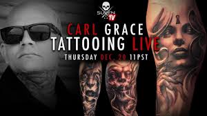 Carl Grace freehand tattoo