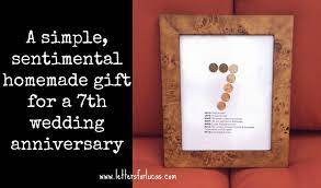 We even have some cute anniversary date ideas if you need some inspiration. A Simple Gift Idea For Your 7th Wedding Anniversary Via Letters4lucas 7 Year Anniversary Gift Copper Anniversary Gifts 7th Wedding Anniversary