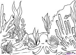 Coloring Page Fish Coral Ocean Coloring Pages Coral Reef Drawing Coral Drawing See more ideas about coral reef drawing, coral, coral reef. coral reef drawing